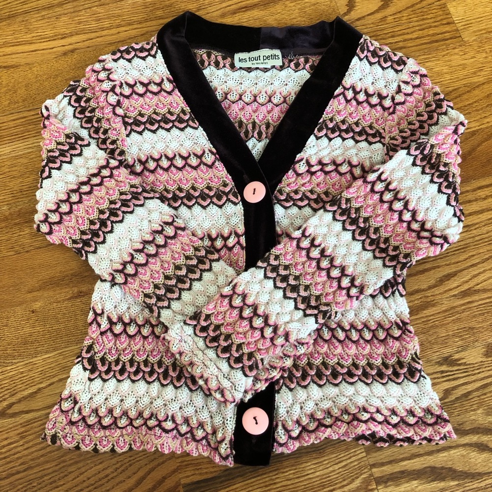 Les Tout Petits Girls Knit Sweater - Size 16